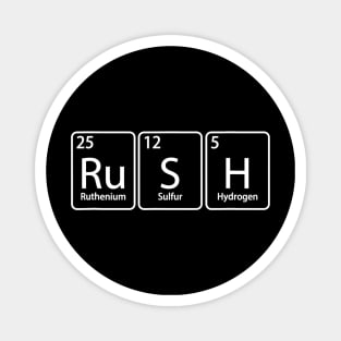 Rush (Rush) Periodic Tee Table Element Chemistry Gift Magnet